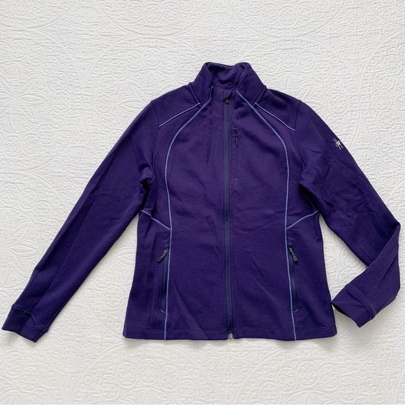 Smartwool Women's‎ PhD HyFi Full Zip Jacket, Purple - Picture 1 of 9